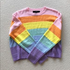 Forever 21 Rainbow Sweater